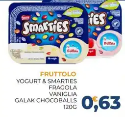 Moderna Fruttolo yogurt & smarties offerta