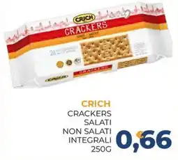Moderna Crich crackers salati non salati integrali offerta