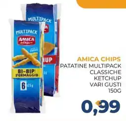 Moderna Amica chips patatine multipack classiche ketchup vari gusti offerta