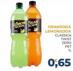 Moderna Oransoda lemonsoda classica twist zero offerta