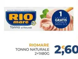 Moderna Riomare tonno naturale offerta