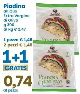 Prix Quality Piadina all'Olio Extra Vergine di Oliva Brunori offerta