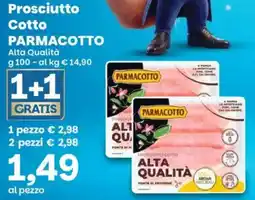 Prix Quality Prosciutto Cotto Parmacotto offerta