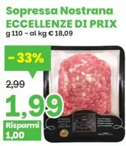 Prix Quality Sopressa Nostrana offerta