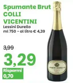 Prix Quality Spumante Brut Colli Vicentini Lessini Durello offerta