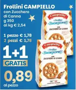 Prix Quality Frollini Campiello con Zucchero di Canna offerta