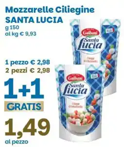 Prix Quality Mozzarelle Ciliegine Santa Lucia offerta