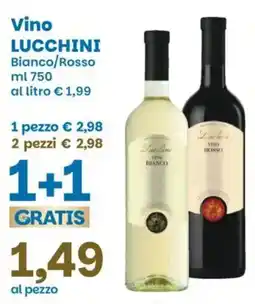 Prix Quality Vino Lucchini Bianco/Rosso offerta