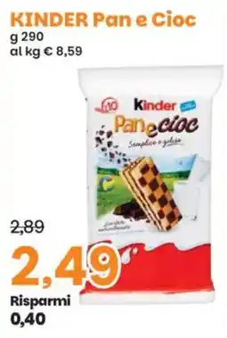 Prix Quality Kinder Pan e Cioc offerta
