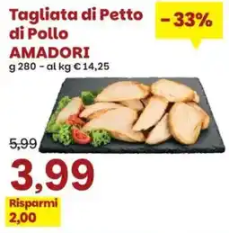 Prix Quality Tagliata di Petto di Pollo AMADORI offerta