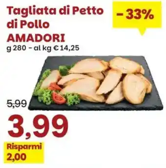 Prix Quality Tagliata di Petto di Pollo AMADORI offerta