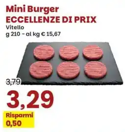 Prix Quality Mini Burger Eccellenze di Prix Vitello offerta