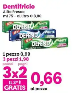 Prix Quality Dentifricio DEFEND offerta