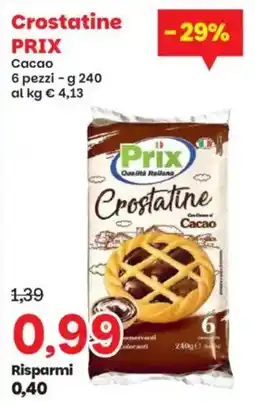 Prix Quality Crostatine Prix Cacao offerta