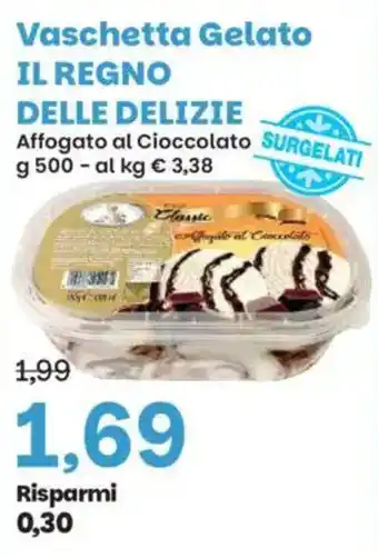 Vaschetta Gelato IL REGNO DELLE DELIZIE Affogato al Cioccolato