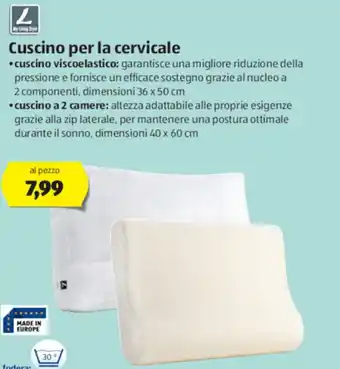 ALDI My Living Style Cuscino per la cervicale offerta