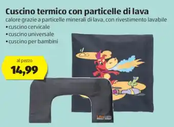 ALDI Cuscino termico con particelle di lava offerta