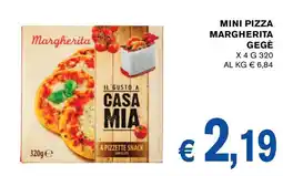 D'Italy Mini pizza margherita GEGÈ offerta