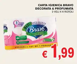 D'Italy Carta igienica Bravo decorata & profumata offerta