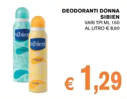D'Italy Deodoranti Donna Sibien offerta