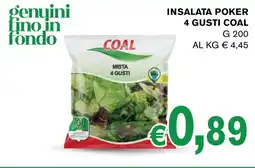 D'Italy Insalata poker mista 4 gusti Coal offerta