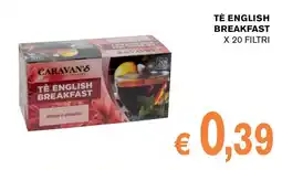 D'Italy Caravan's Tè English Breakfast offerta