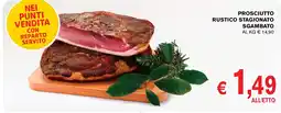 D'Italy Prosciutto rustico stagionato sgambato offerta
