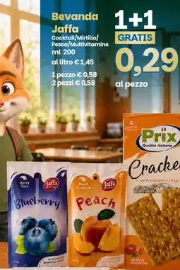 Prix Quality Bevanda Jaffa Cocktail/Mirtillo/Pesca/Multivitamine offerta