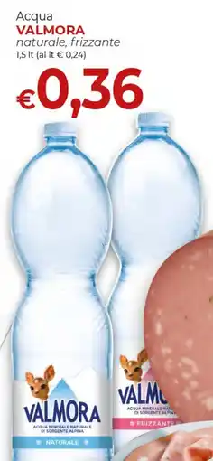 Supermercati Nonna Isa Valmora Acqua naturale, frizzante offerta