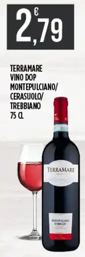 Supermercato Pollio Terramare vino dop montepulciano/cerasuolo/trebbiano offerta