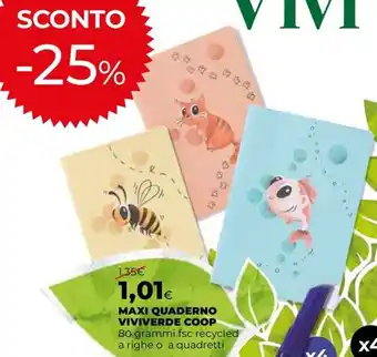 Maxi quaderno Viviverde Coop
