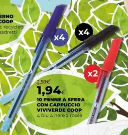Extracoop Penne a sfera con cappuccio Viviverde Coop offerta