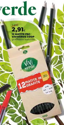 Extracoop Matite in grafite Viviverde Coop offerta