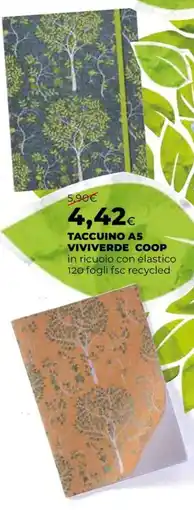 Extracoop Taccuino A5 Viviverde Coop offerta