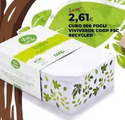 Extracoop Cubo viviverde coop fsc offerta