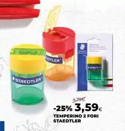 Extracoop Temperino 2 fori Staedtler offerta