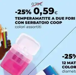 Extracoop Temperamatite a due fori con serbatoio coop offerta