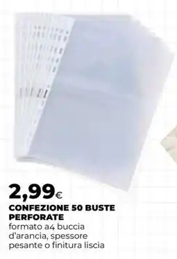 Extracoop Confezione 50 buste perforate offerta