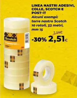 Extracoop Linea nastri adesivi, colle, scotch e post-it offerta