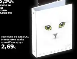 Extracoop cartellina ad anelli A4 Monocromo White offerta