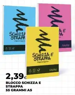 Extracoop Blocco schizza e strappa Favini offerta