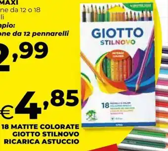 Matite colorate giotto stilnovo ricarica astuccio