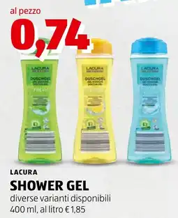 ALDI Lacura shower gel offerta