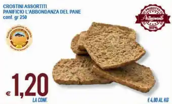 MD Discount Crostini Assortiti Panificio L'Abbondanza Del Pane 250gr offerta