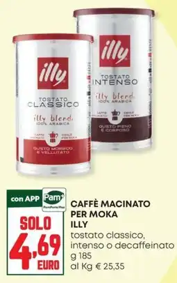 Panorama Caffè macinato per moka Illy offerta