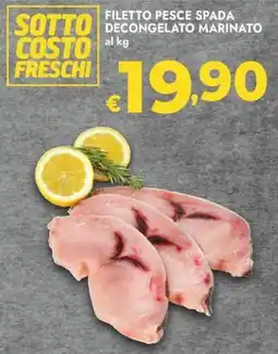 Bennet Filetto pesce spada decongelato marinato offerta