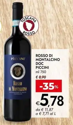 Bennet Rosso di Montalcino DOC Piccini offerta