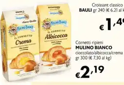 Eurospesa Mulino Bianco Cornetti ripieni cioccolato/albicocca/crema offerta