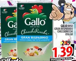 Il Genio Supermercato Gallo riso gran risparmio chicchiricchi offerta