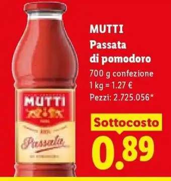 MUTTI passata di pomodoro